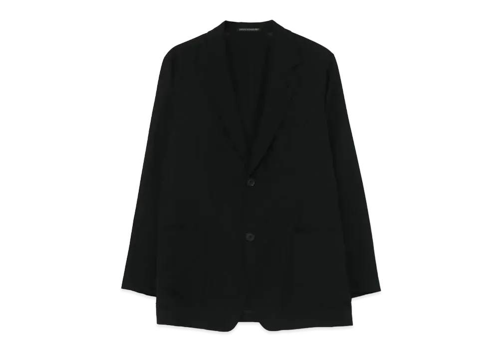 Yohji Yamamoto Pour Homme COSTUME D'HOMME 4 DIMENSION CUTTING MOTION W/GABARDINE SINGLE JACKET "Black"