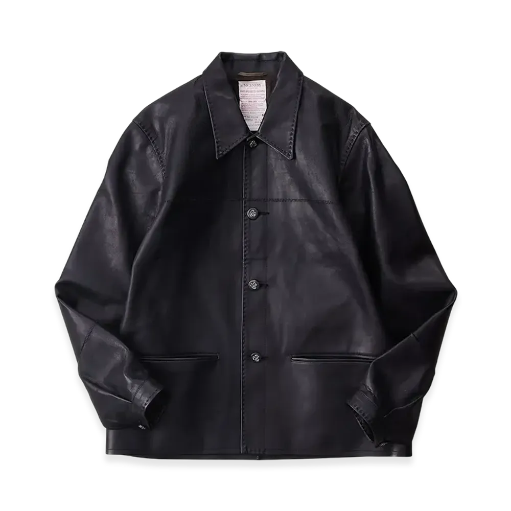 NICENESS Vanian Calf Leather Coverall "Black"