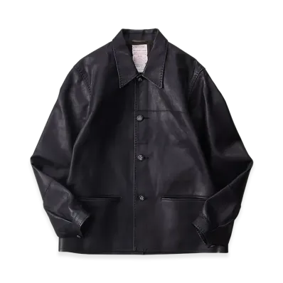 NICENESS Vanian Calf Leather Coverall "Black"