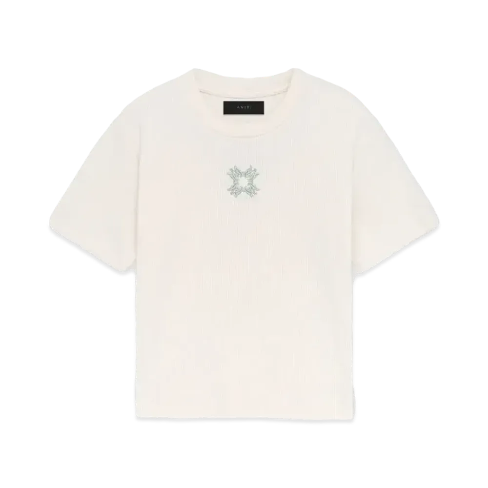 AMIRI Women'S MA Quad Baby Tee "Alabaster"
