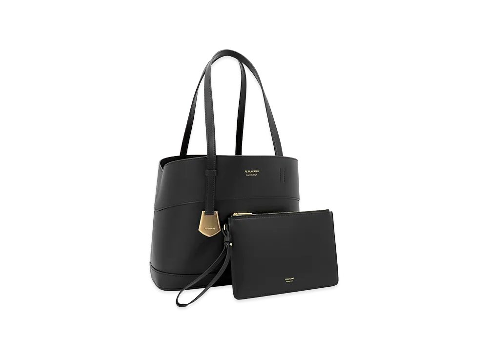 Salvatore Ferragamo Women's Charming Tote Bag "Nero"
