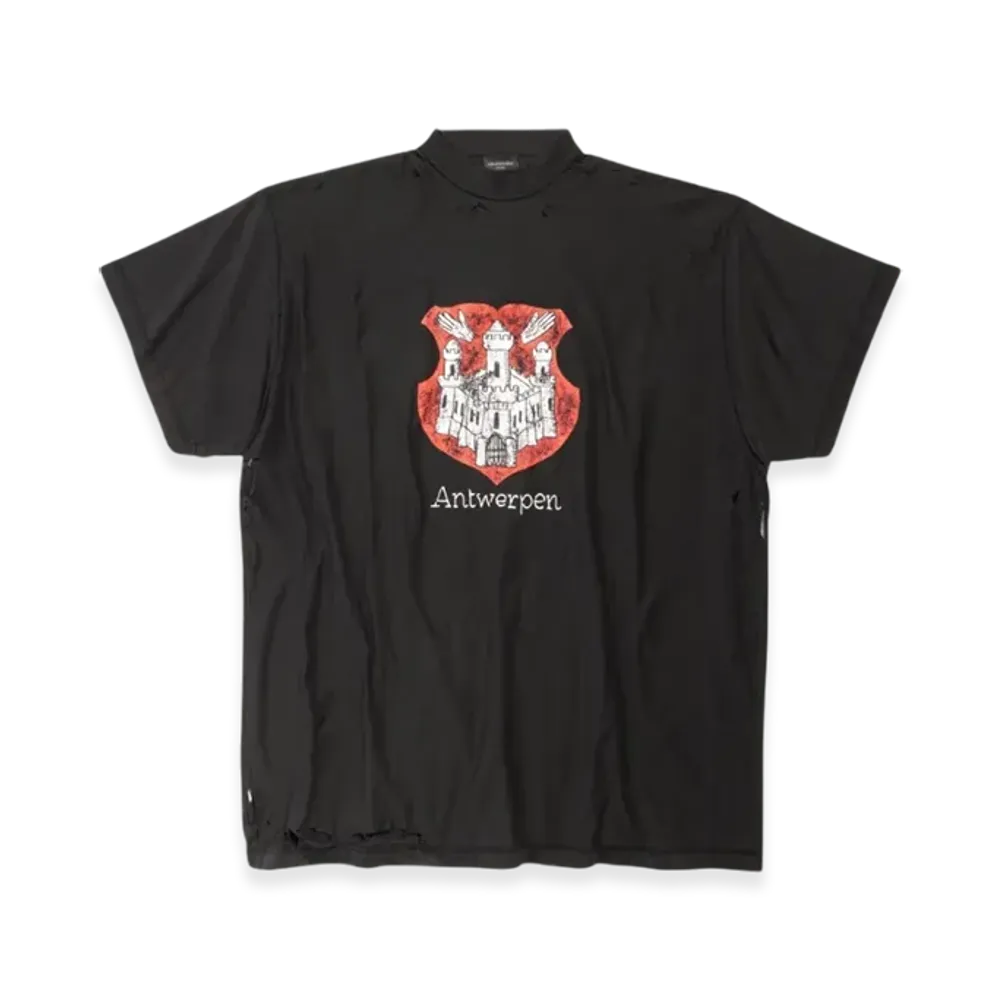 BALENCIAGA Antwerpen Inside Out Oversized T-Shirt "Black"