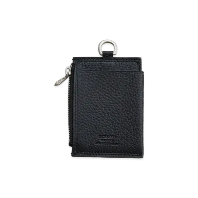 NICENESS H.Bay Ray Cow Leather Zip Card Case "Black"