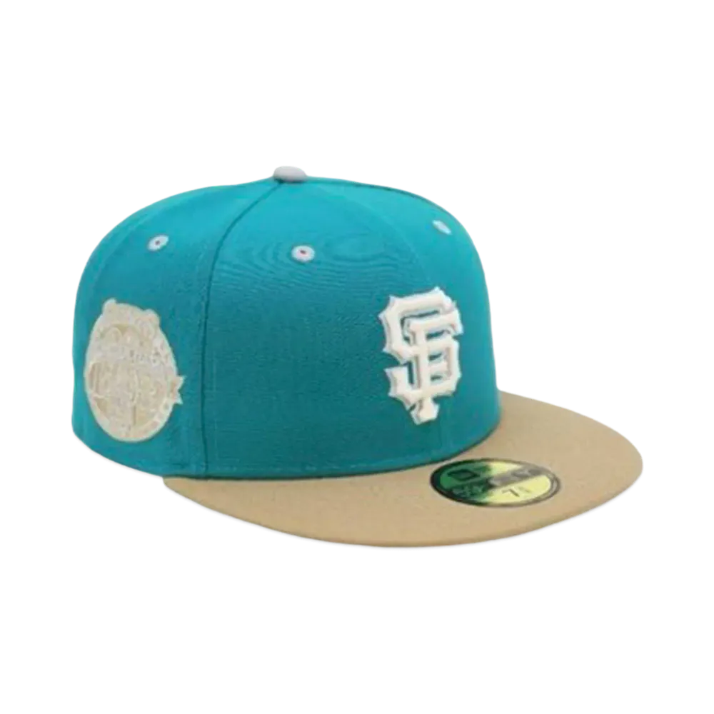 NEW ERA x THE CAP 59Fifty Lake Mirror TOKOROZAWA EXCLUSIVE San Francisco Giants "Blue/Beige"