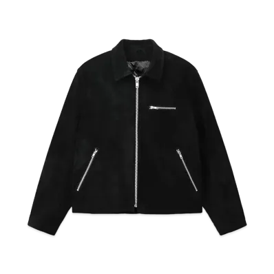 Stussy 8 Ball Suede Bing Jacket "Black"