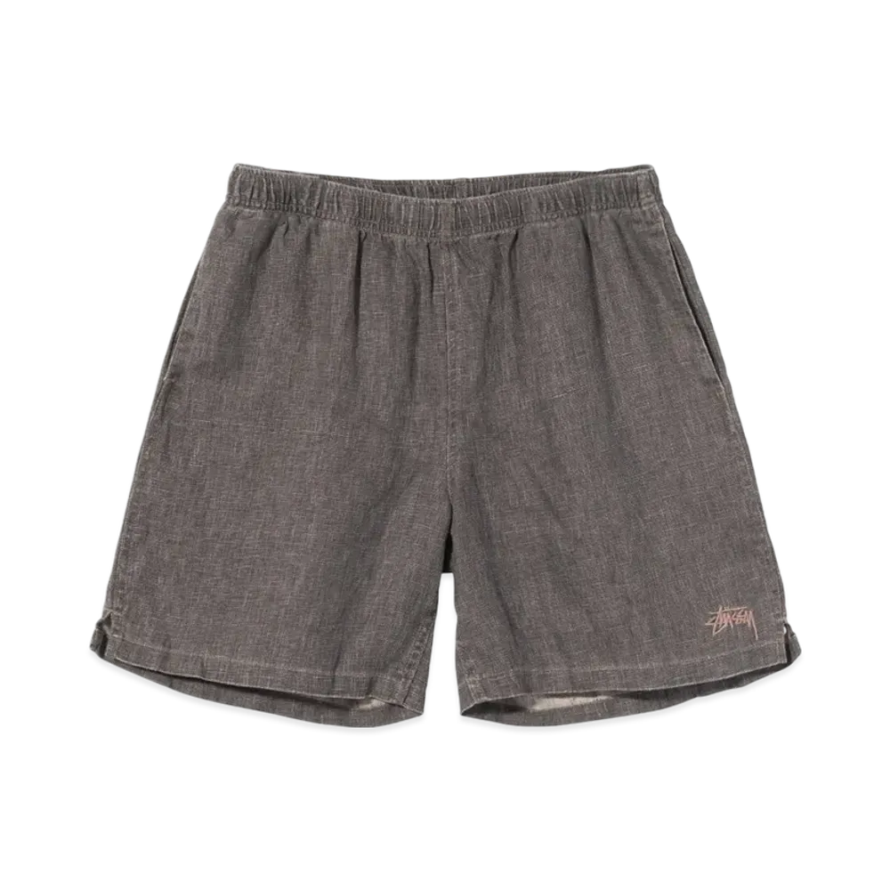 Stussy Boxy Linen Shorts "Charcoal"