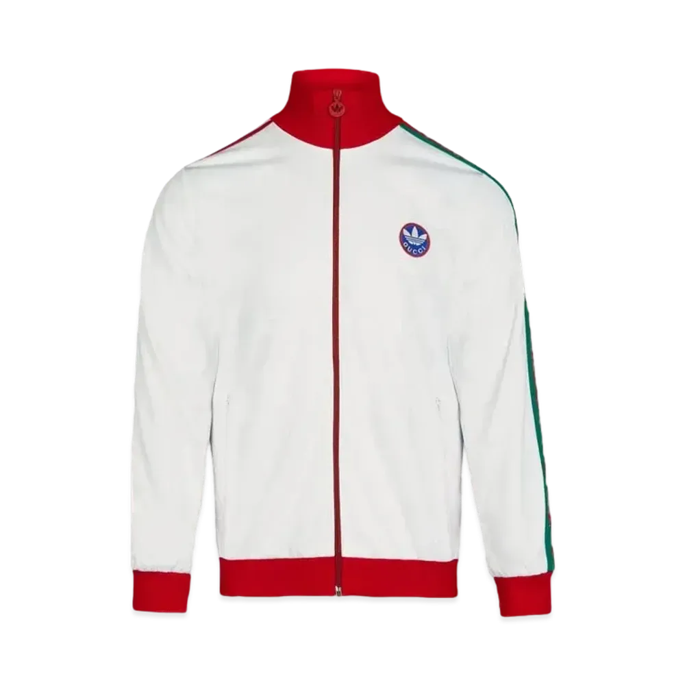 adidas Gucci Cotton Jersey Jacket "White"