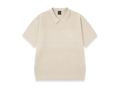 HUF Megablast Knit Polo Top "Bleach"