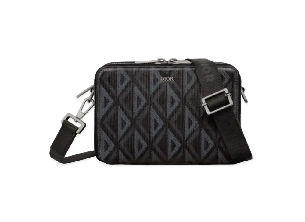 ディオール メッセンジャーポーチ CD ダイアモンド キャンバス "ブラック" 2ESBC119DCO_H43E