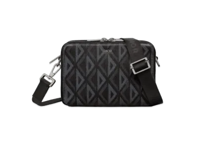 Dior Messenger Pouch CD Diamond Canvas "Black"