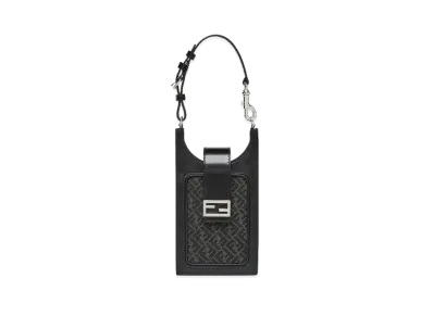 FENDI Smartphone Bag Fabric Mobile Phone Holder "Gray"