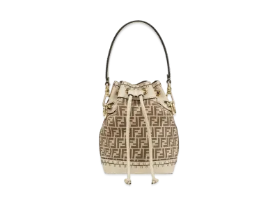 FENDI Mon Tresor Suede FF Mini-Bag "Beige"