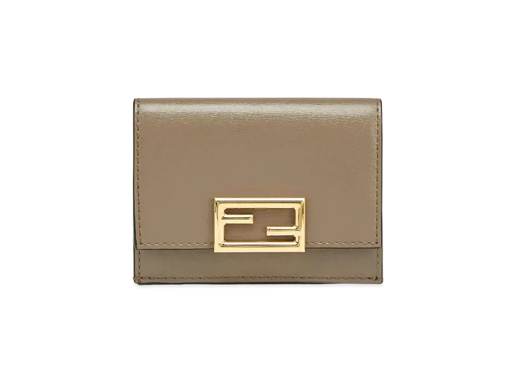 FENDI Micro Tri-Fold Wallet Leather "Gray"