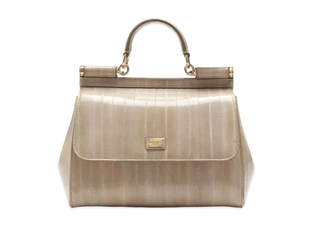 Dolce&Gabbana Sicily Bag Medium Earthekin "Beige"