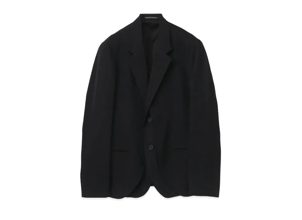 Yohji Yamamoto Pour Homme W/GABARDINE FRONT DOUBLE CLOTH JACKET "Black"