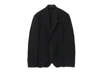 Yohji Yamamoto Pour Homme W/GABARDINE FRONT DOUBLE CLOTH JACKET "Black"