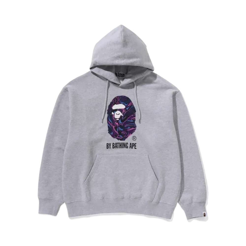 A BATHING APE BY BATHING APE Relaxed Fit Pullover Hoodie "Gray"