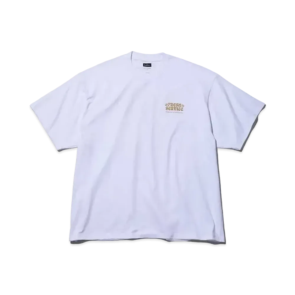 FreshService Corporate Printed S/S Tee On Lines "Mustard"
