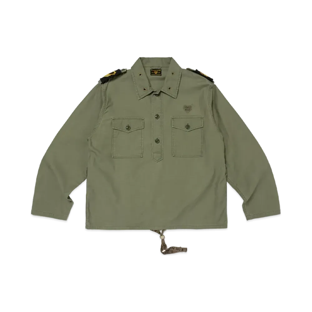HUMAN MADE Pullover Shirt "Olive Drab"