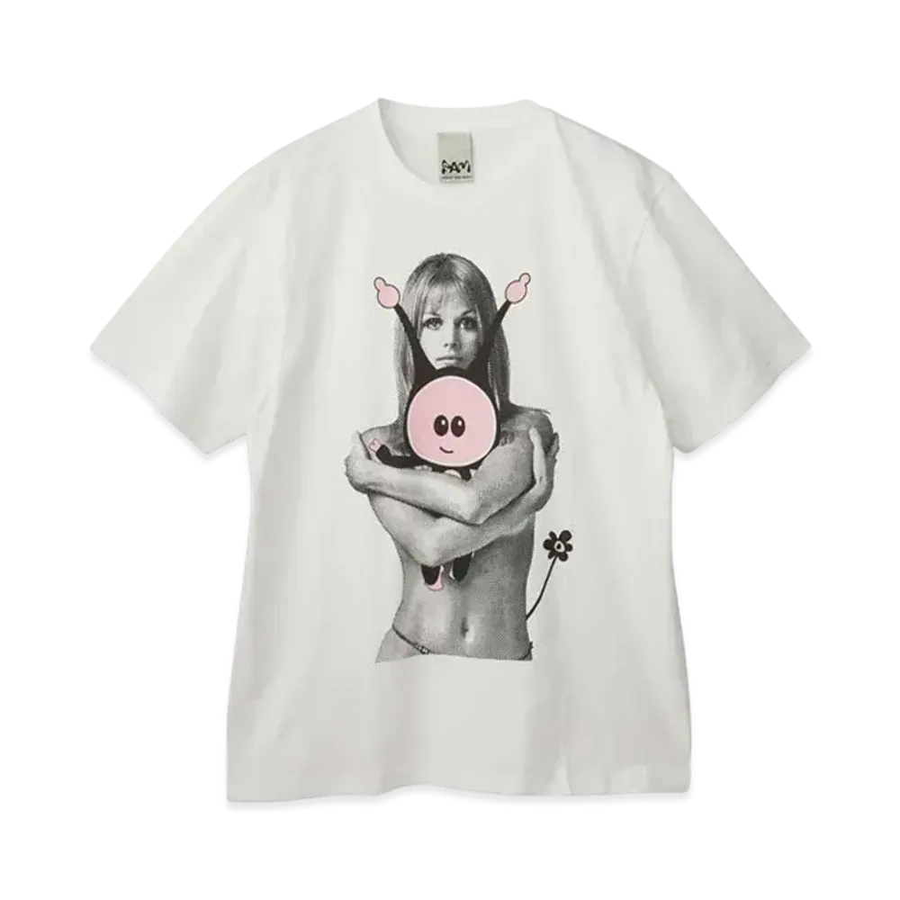HYSTERIC GLAMOUR Pam/Marpi Hug Tee "White"