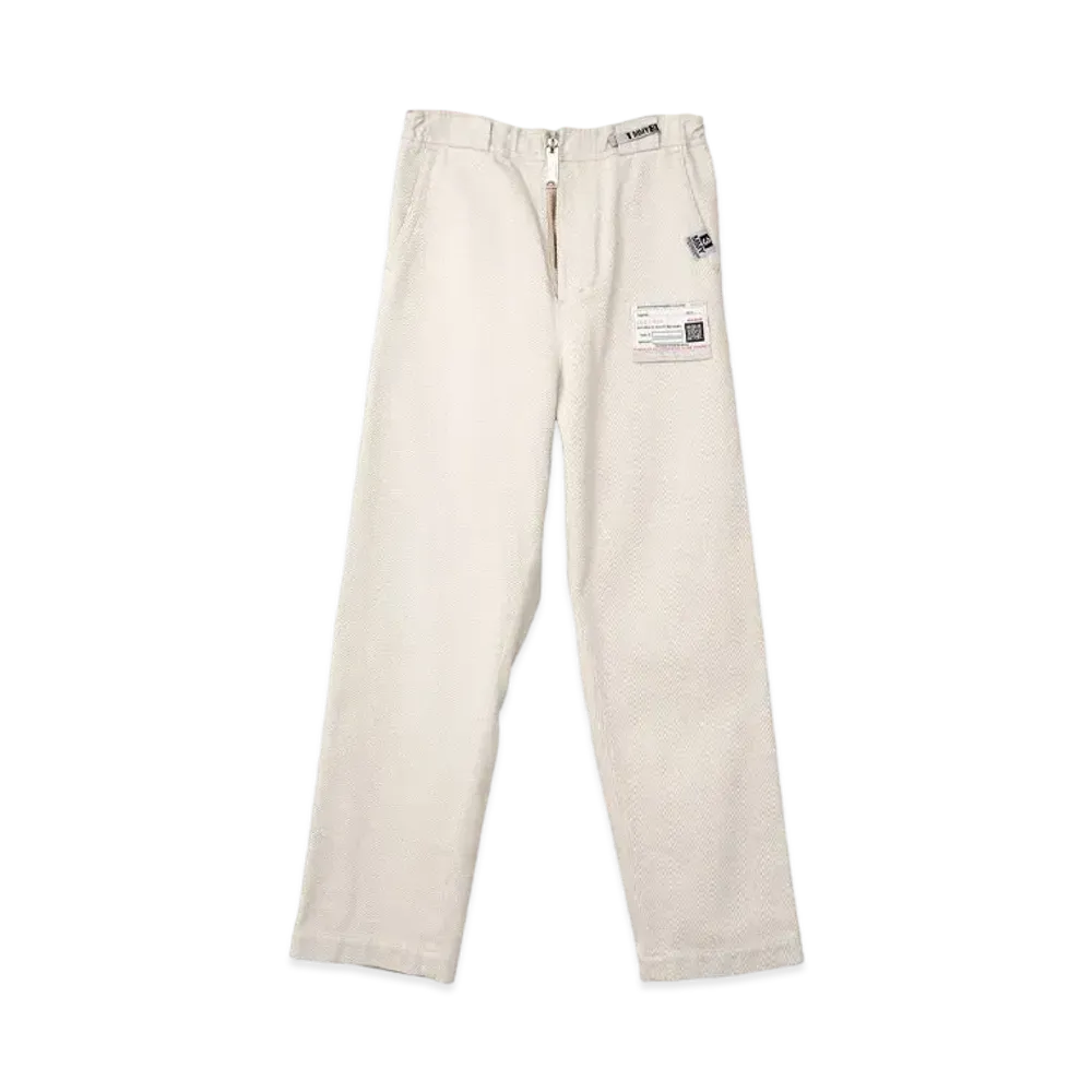 Maison MIHARA YASUHIRO Amateur Sewn Like Wide Chino Pants "Ivory"
