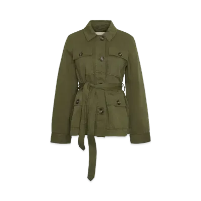 Barbour Tilly Cotton 4-Pocket Safari Jacket "Olive"