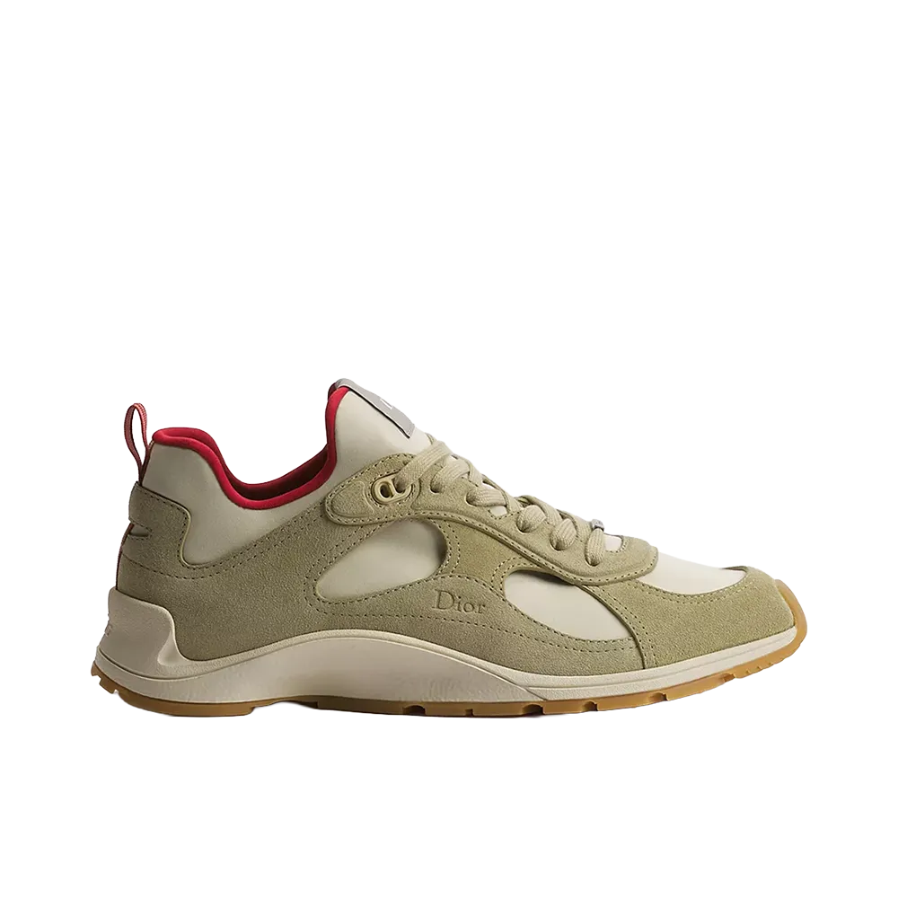 Dior Mile Sneaker Suede Calfskin "Beige/Red"