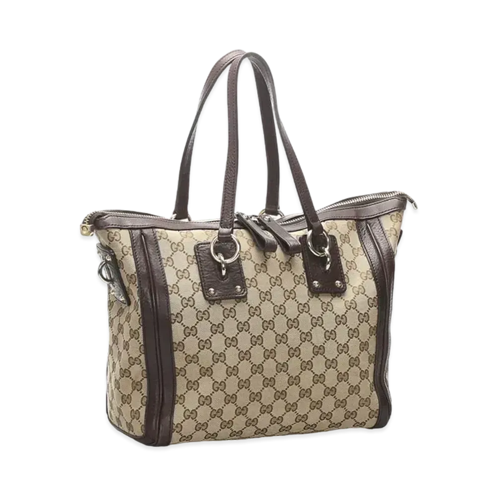 GUCCI GG Canvas Tote "Beige"