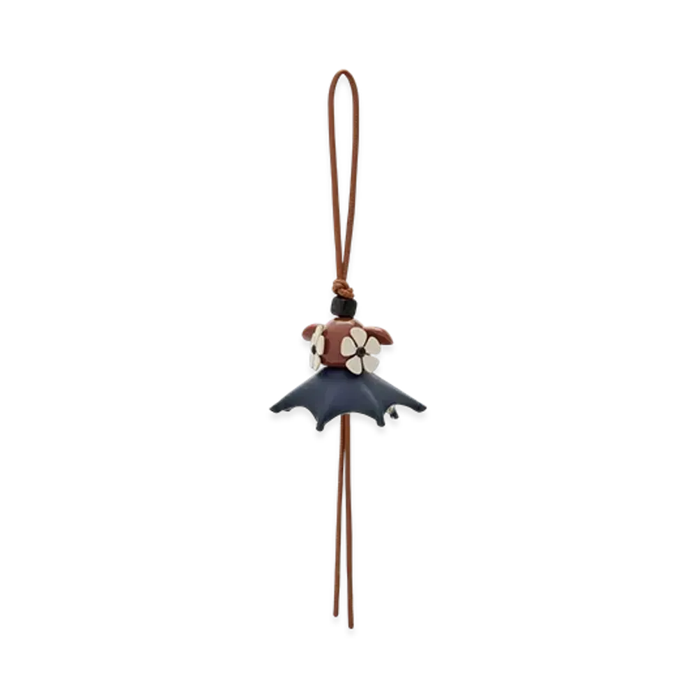 LOEWE Plumeria Puzzle Charm "Tan/Black"