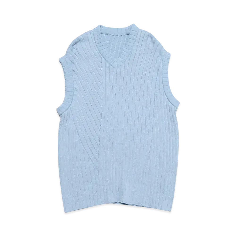 SOPHNET. Knit Vest "Light Blue"