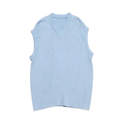 SOPHNET. Knit Vest "Light Blue"