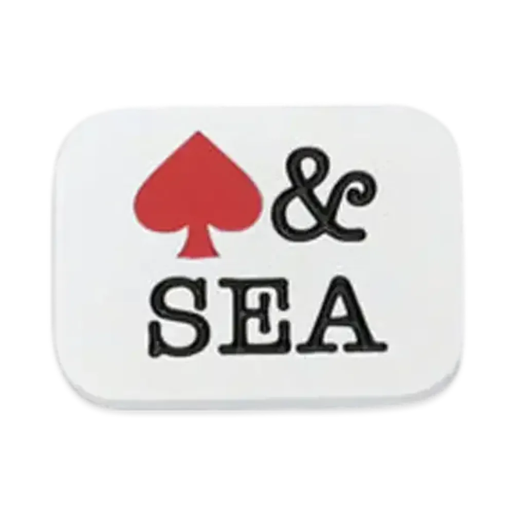 WIND AND SEA Pins A (Heart) "White"