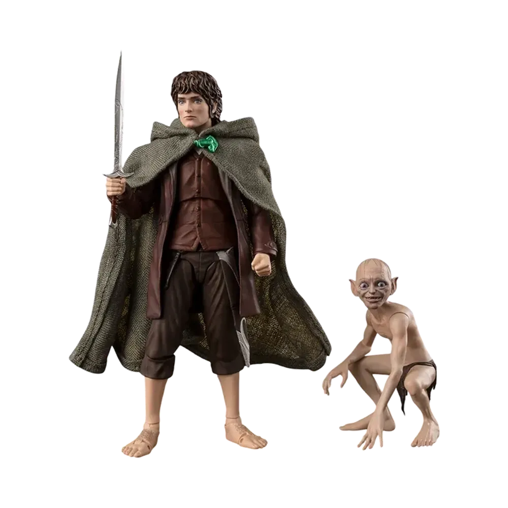BANDAI "S.H.Figuarts" -The Lord of the Rings- Frodo Baggins & Gollum (The Lord of the Rings: The Fellowship of the Ring)