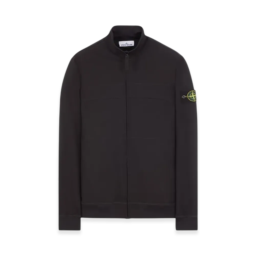 Stone Island 62153 Fleece Track Top - 24SS "Black"
