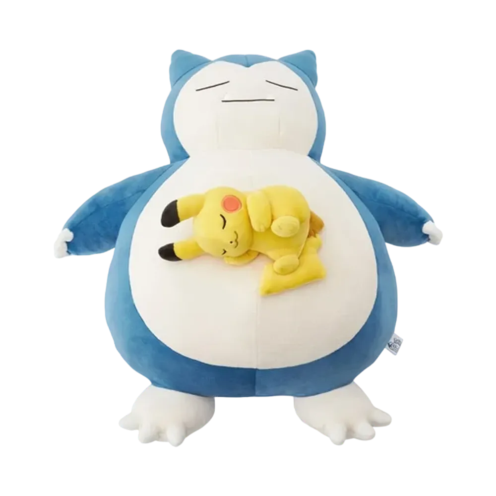 The Pokemon Company -Pokemon- Chewy Plush Pokemon Sleep Goodnight Snorlax & Pikachu