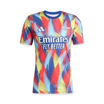 adidas Arsenal 25/26 Pre-Match Jersey "Victory Blue/Pure Ruby/Bright Yellow/Bright Cyan"