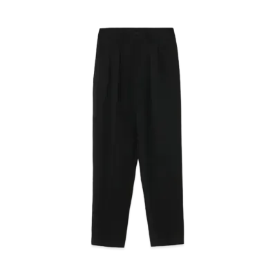 Yohji Yamamoto Pour Homme COSTUME D'HOMME SUITS GABARDINE 2 TUCK PANTS "Black"