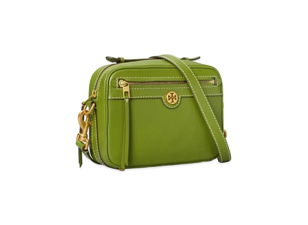 Tory Burch T Monogram Leather Camera Bag "Shiso"