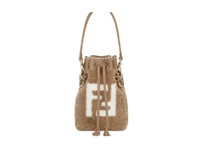 FENDI Mon Tresor Sheepskin Mini-Bag "Brown"
