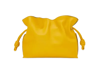 LOEWE Flamenco Clutch In Nappa Calfskin "Mustard"