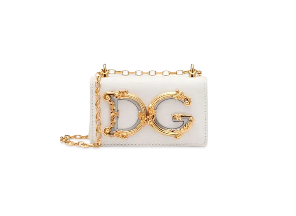 Dolce&Gabbana DG Girls Microbuck Smooth Card Skin "White"