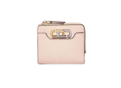Marc Jacobs The J Link Mini Compact Zip Wallet "Apricot Beige"