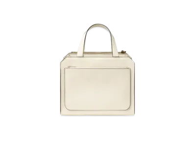 Valextra Medium Passepartout Bag "White"