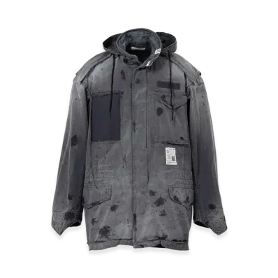 Maison MIHARA YASUHIRO Distressed Field Jacket "Black"