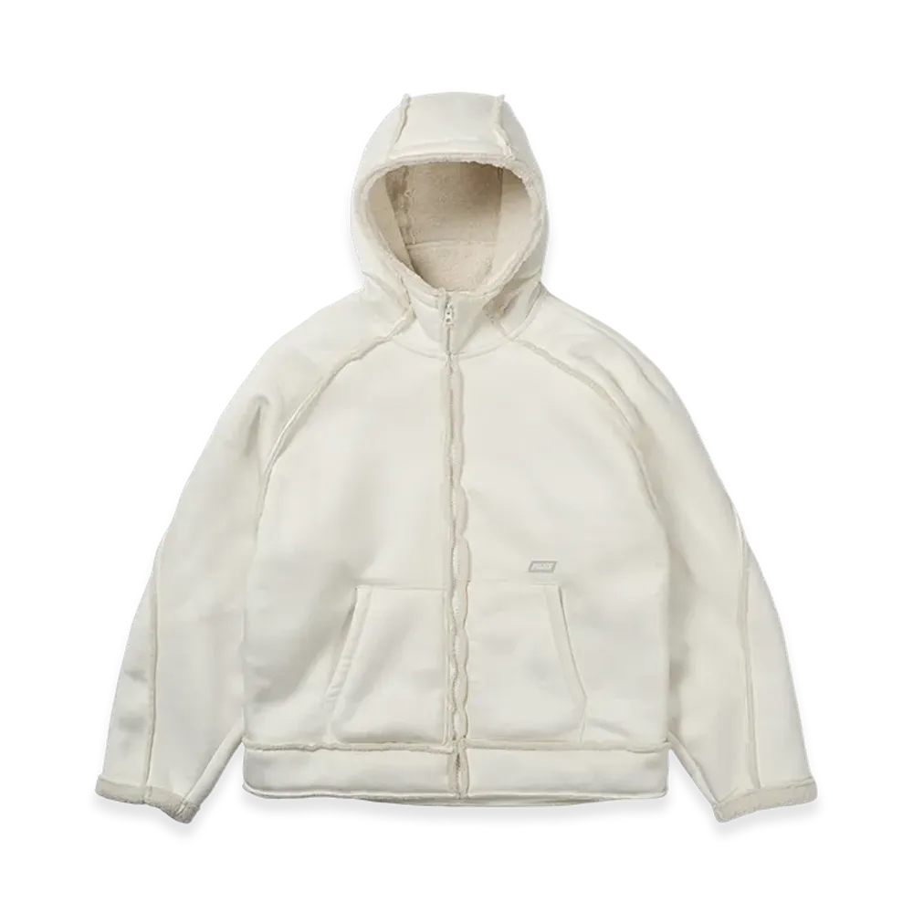 PALACE Sherpa Faux Suede Hooded Jacket "White"