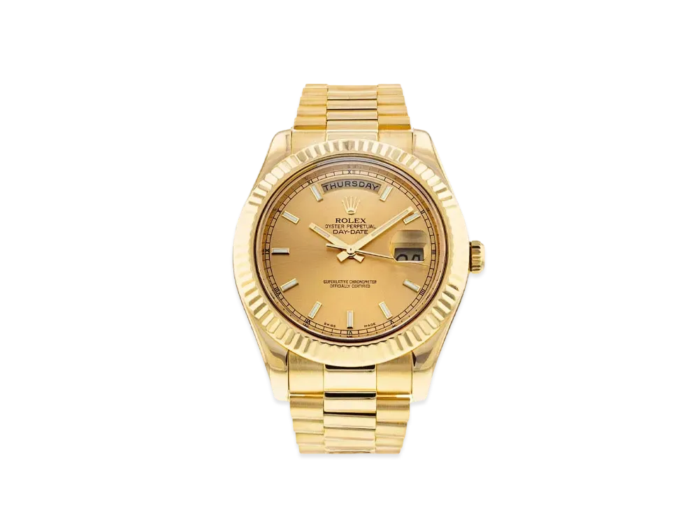 ROLEX Daydate II "Champagne/Yellow Gold"