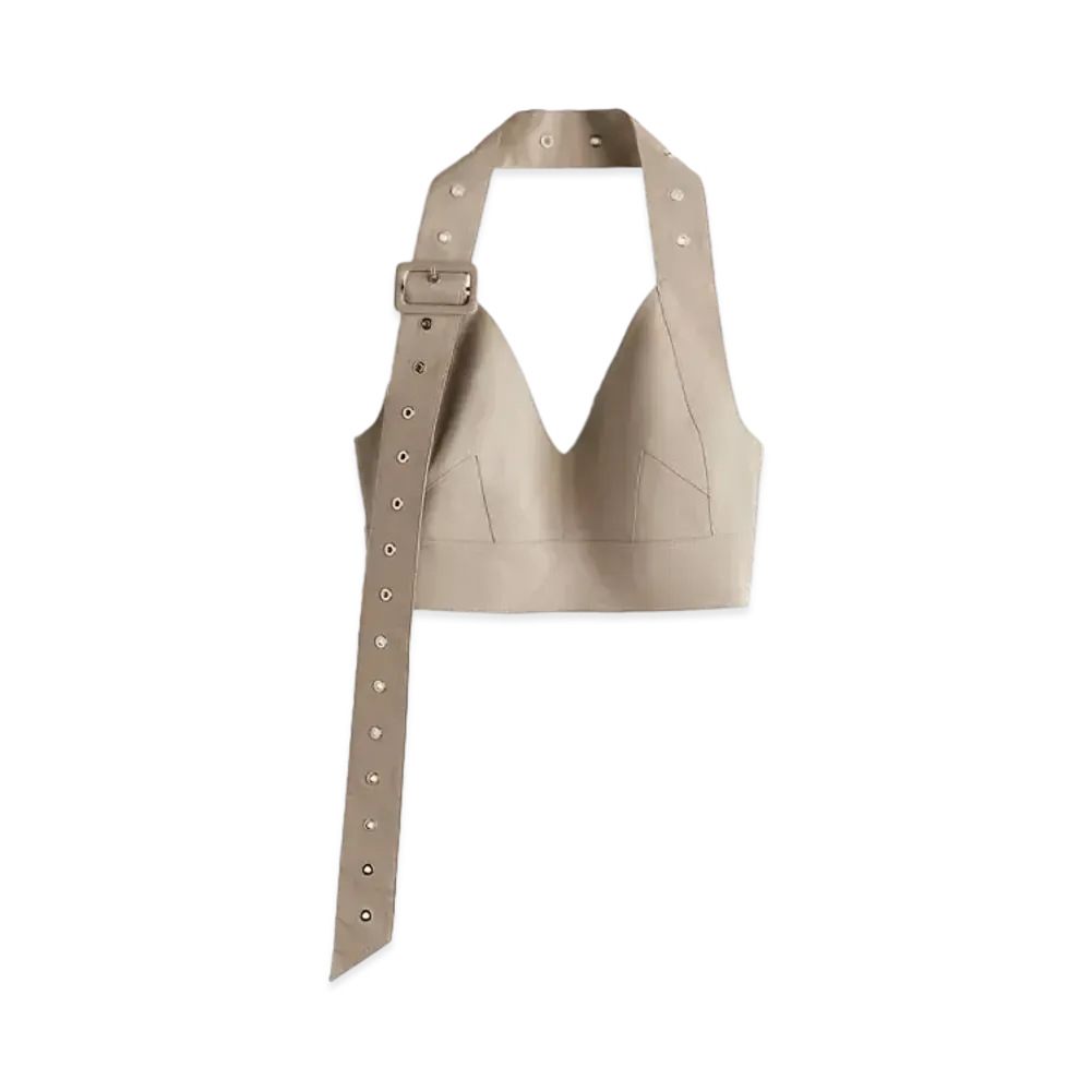 rokh x H&M Twill Bra Top "Greige"
