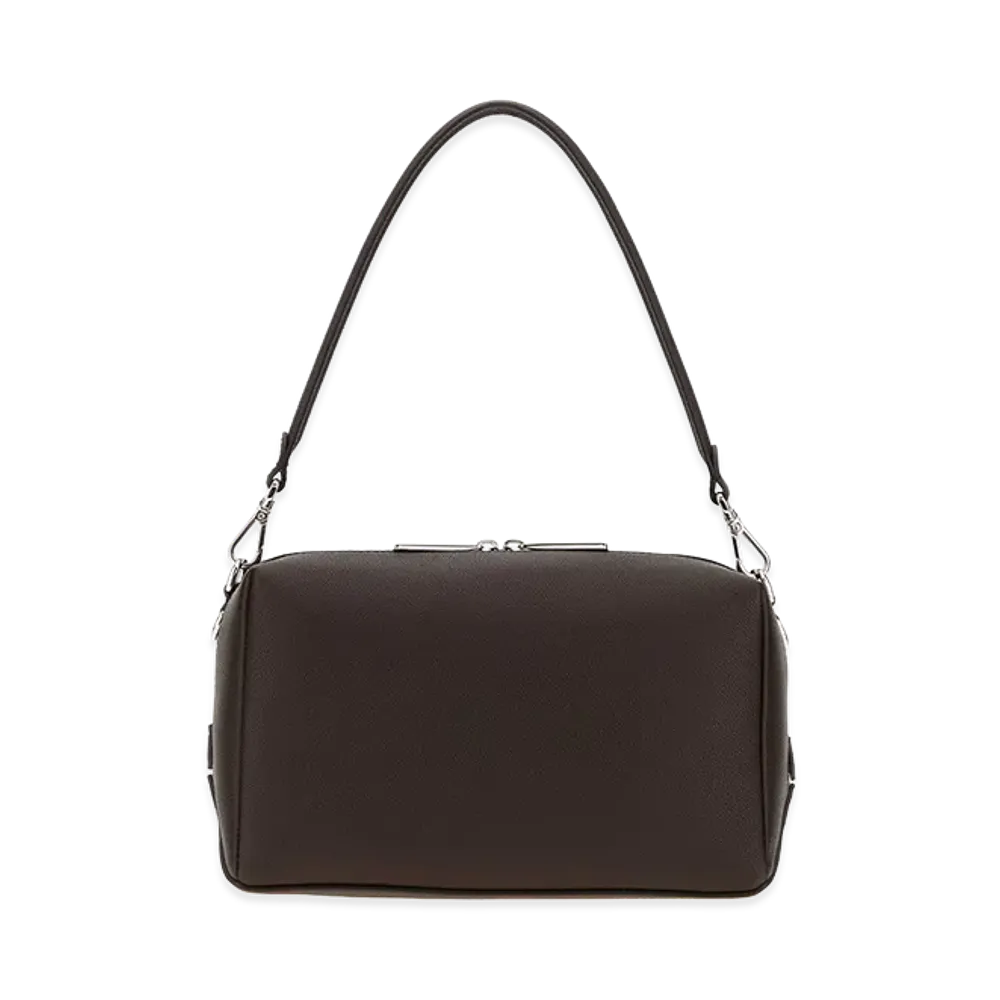 FENDI Leather Lui Medium Shoulder Bag "Dark Brown"