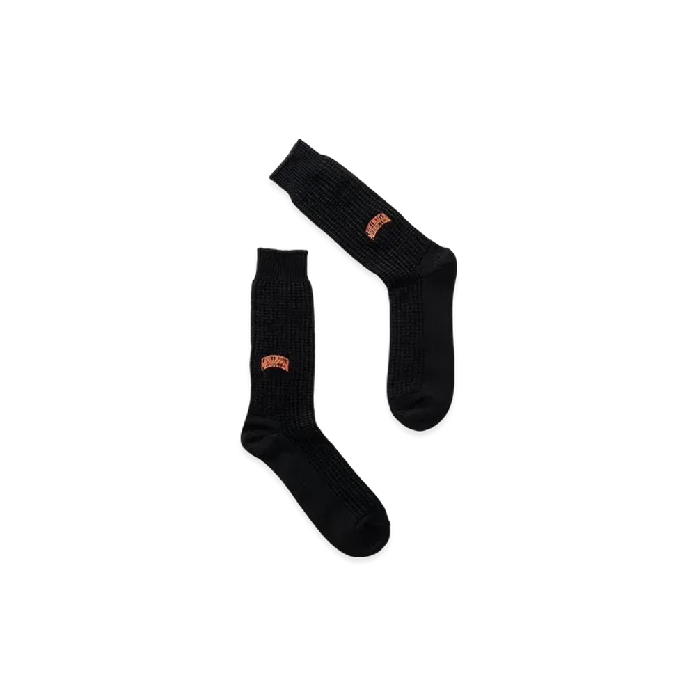 TIGHTBOOTH Waffle Socks "Black"