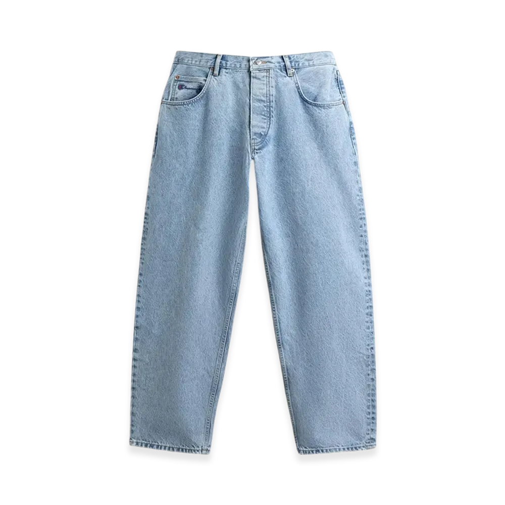 ZARA x CHAMPION Jeans Loose Tapered Fit "Light Blue"